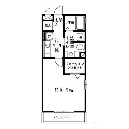 サニーフラット三ツ沢の物件間取画像